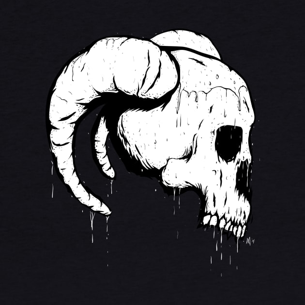 Morbid Skull With Ram Horns by UnluckyDevil